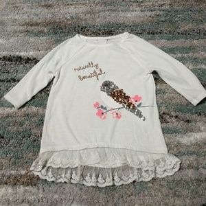 3/4 Sleeve Knit Top with Sequins!